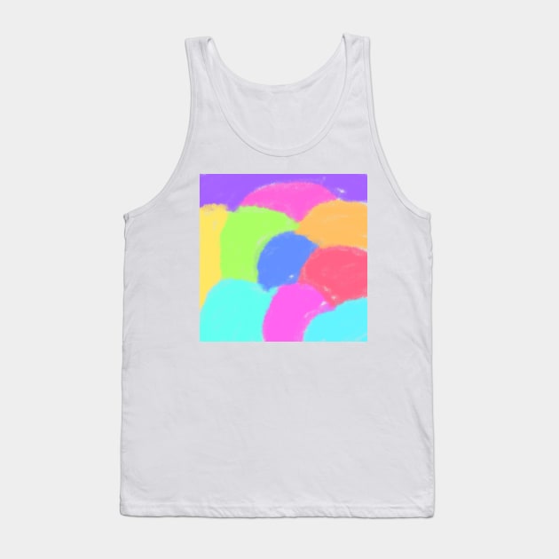 Blue pink green watercolor stones art Tank Top by Artistic_st